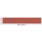 Preview: Balkon-Sichtschutz Terracotta-Rot 75x500 cm HDPE