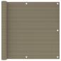 Preview: ARDEBO.de - Balkon-Sichtschutz Taupe 90x300 cm HDPE