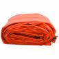 Preview: Plane 650g / m² Orange 1,5 x 2,5 m Canvas mit PVC-Beschichtung