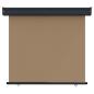Preview: Balkon Seitenmarkise 60 x 250 cm 100% Polyester Eisen Stahl