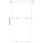 Preview: Balkon Seitenmarkise 117 x 250 cm 100% Polyester Eisen Stahl