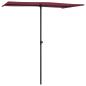 Preview: Sonnenschirm mit Aluminium-Mast 180x110 cm Bordeauxrot