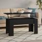 Preview: ARDEBO.de - Couchtisch Schwarz 101x49x52 cm Holzwerkstoff