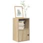 Preview: ARDEBO.de - Bücherregal Sonoma-Eiche 31x24x52 cm Holzwerkstoff