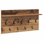 Preview: Wandmontierter nachttisch Wandhalterung Altholz 80 x 40 x 12 cm