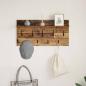 Preview: Wandmontierter nachttisch Wandhalterung Altholz 80 x 40 x 12 cm