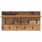 Preview: Wandmontierter nachttisch Wandhalterung Altholz 80 x 40 x 12 cm