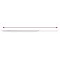 Preview: Gardinenstangen 2 Stk. Weiß und Silbern 60-105 cm Aluminium
