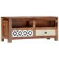 Preview: TV-Schrank 90x30x40 cm Massivholz Akazie