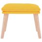 Preview: Fußhocker Senfgelb 45x29,5x35 cm Stoff