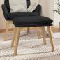 Preview: ARDEBO.de - Fußhocker Schwarz 45x29,5x35 cm Samt