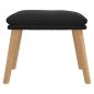 Preview: Fußhocker Schwarz 45x29,5x35 cm Samt
