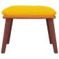 Preview: Fußhocker Senfgelb 45x29,5x35 cm Stoff und Kunstleder