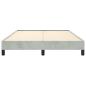 Preview: Bettgestell ohne Matratze Hellgrau 137x190 cm Vollvelours