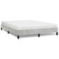 Preview: Bettgestell ohne Matratze Hellgrau 152x203 cm Queen-Size Samt