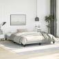 Preview: Bettgestell ohne Matratze Hellgrau 152x203 cm Queen-Size Samt