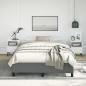 Preview: Bettgestell ohne Matratze Dunkelgrau 137x190 cm Stoff