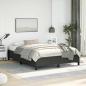Preview: ARDEBO.de - Bettgestell ohne Matratze Schwarz 152x203 cm Queen Kunstleder