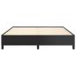 Preview: Bettgestell ohne Matratze Schwarz 152x203 cm Queen Kunstleder