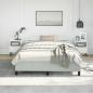 Preview: Bettgestell ohne Matratze Hellgrau 152x203 cm Queen-Size Samt