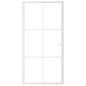 Preview: Innentür 102,5x201,5 cm Weiß ESG-Glas und Aluminium
