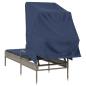 Preview: Sonnenliege mit Sonnendach Grau Poly-Rattan