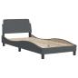Preview: Bettgestell Dover Dunkelgrau 90x190 cm Samt