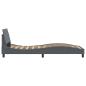Preview: Bettgestell Dover Dunkelgrau 90x190 cm Samt