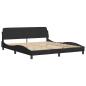 Preview: Bettgestell Dover Schwarz 180x200 cm Samt