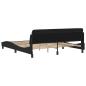 Preview: Bettgestell Dover Schwarz 180x200 cm Samt