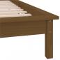 Preview: Massivholzbett mit LED-Beleuchtung Honigbraun 90x200 cm