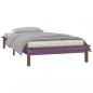 Preview: ARDEBO.de - Massivholzbett mit LEDs Honigbraun 75x190 cm