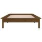 Preview: Massivholzbett mit LEDs Honigbraun 75x190 cm