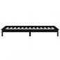 Preview: Massivholzbett mit LEDs Schwarz 75x190 cm