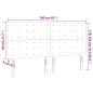 Preview: LED Kopfteil Dunkelbraun 160x5x118/128 cm Stoff