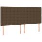 Preview: Boxspringbett mit Matratze Dunkelbraun 160x200 cm Stoff