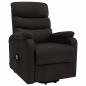 Preview: Massagesessel mit Aufstehhilfe Dunkelbraun Stoff