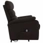 Preview: Massagesessel mit Aufstehhilfe Dunkelbraun Stoff