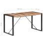 Preview: Esstisch 140x70x75 cm Massivholz
