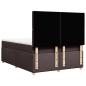 Preview: Boxspringbett mit Matratze Dunkelbraun 160x200 cm Stoff
