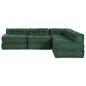 Preview: Modulare Sofagarnitur 4 pcs Grün Stoff