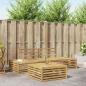 Preview: ARDEBO.de - 4 Stk. Outdoor-Sofagarnitur Weiß