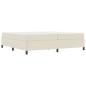 Preview: Bettrahmen mit Matratze Creme 200 x 200 cm Stoff