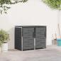 Preview: ARDEBO.de - Mülltonnenbox for 2 Bins 240L Edelstahl Anthrazit