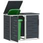 Preview: Mülltonnenbox for 2 Bins 240L Edelstahl Anthrazit