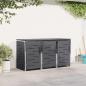 Preview: ARDEBO.de - Mülltonnenbox for 3 Bins 240L Edelstahl Anthrazit