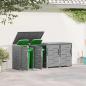 Preview: Mülltonnenbox for 4 Bins 240L Edelstahl Grau
