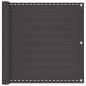 Preview: ARDEBO.de - Balkonsichtschutz Anthrazit 75 x 700 cm HDPE und Aluminium