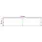 Preview: Balkonsichtschutz Anthrazit 90 x 700 cm HDPE und Aluminium