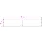Preview: Balkonsichtschutz Creme 75 x 700 cm HDPE und Aluminium